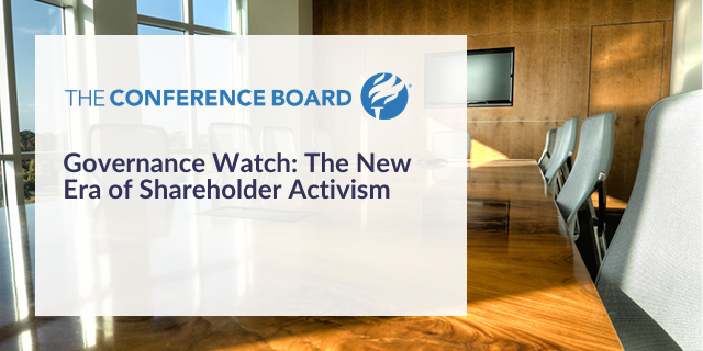 Governance Watch: The New Era of Shareholder Activism